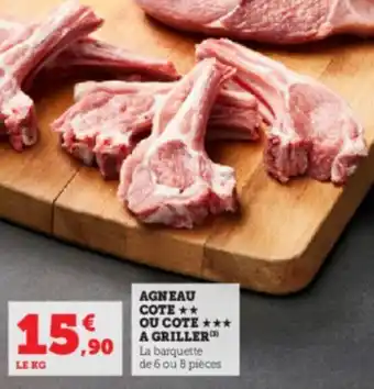 Super U AGNEAU COTE ** OU COTE *** A GRILLER offre