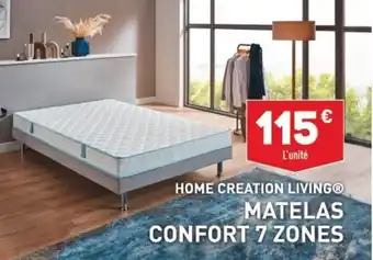ALDI HOME CREATION LIVINGⓇ MATELAS CONFORT 7 ZONES offre