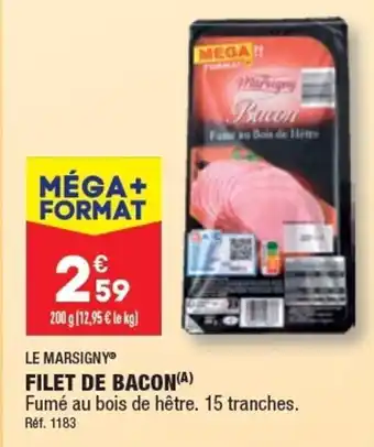 ALDI FILET DE BACON(A) offre