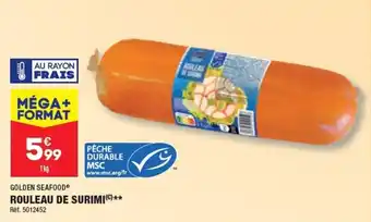 ALDI GOLDEN SEAFOOD® ROULEAU DE SURIMI(Ⓒ)** offre