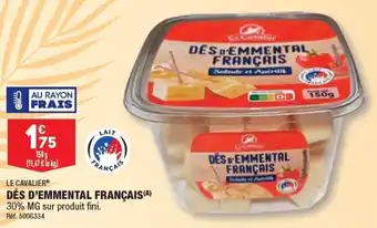 ALDI DÉS D'EMMENTAL FRANÇAIS offre