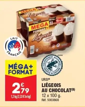 ALDI LIÉGEOIS AU CHOCOLAT(B) offre