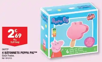 ALDI 4 BÂTONNETS PEPPA PIG™ offre