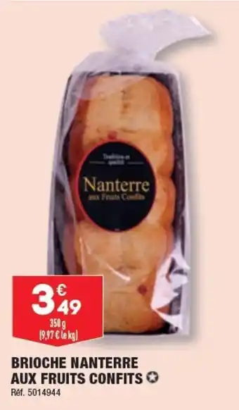 ALDI BRIOCHE NANTERRE AUX FRUITS CONFITS offre