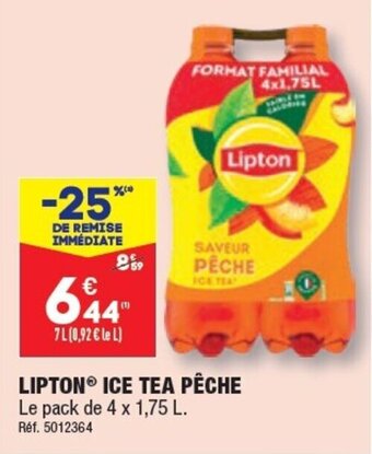 ALDI LIPTON® ICE TEA PÊCHE offre
