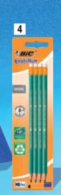 ALDI 4 CRAYONS A PAPIER HB EVOLUTION offre