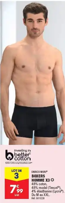 ALDI BOXERS HOMME X3 offre