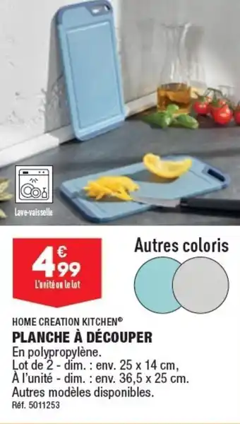 ALDI PLANCHE À DÉCOUPER offre