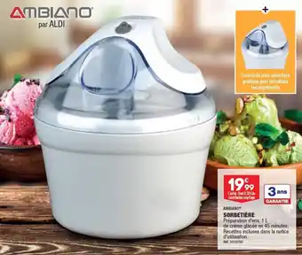 ALDI SORBETIÈRE offre