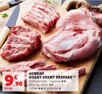 Hyper U AGNEAU QUART AVANT PREPARE offre