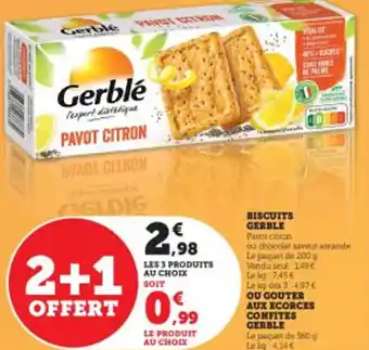 Hyper U BISCUITS GERBLE Pavot citron offre