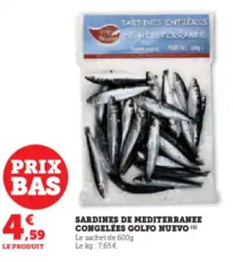 U Express SARDINES ENTIÈRES DE MÉDITERRANÉE offre