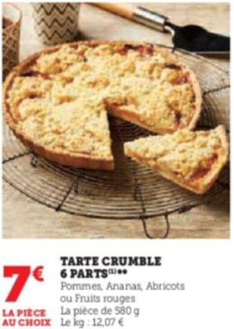 U Express TARTE CRUMBLE 6 PARTS offre