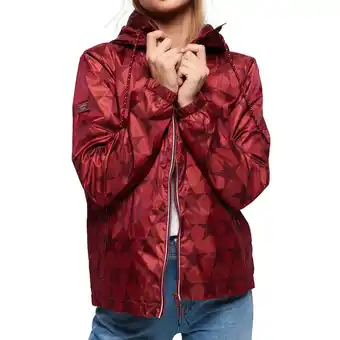 Decathlon Veste rouge étoiles femme superdry rio offre