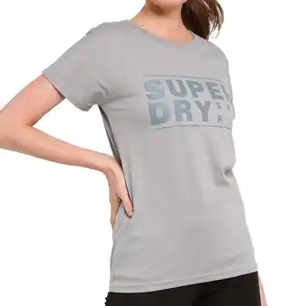 Decathlon T-shirt gris femme superdry core sport offre