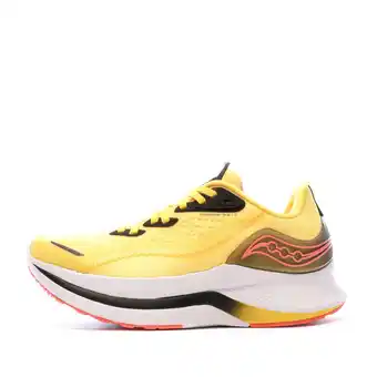 Decathlon Chaussures de running jaunes femme saucony endorphin shift 2 offre