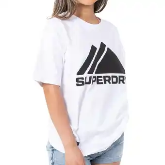 Decathlon T-shirt blanc femme superdry mountain offre