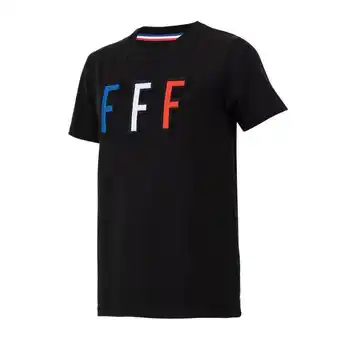 Decathlon Fff t-shirt noir junior equipe de france offre
