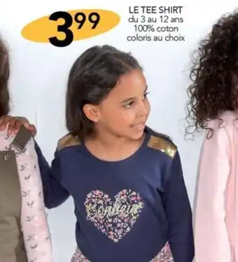 Stokomani LE TEE SHIRT du 3 au 12 ans 100% coton coloris au choix offre