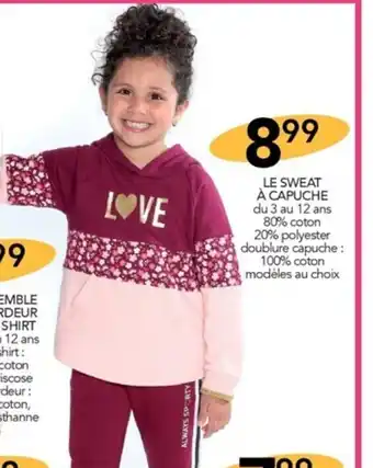 Stokomani LE SWEAT À CAPUCHE du 3 au 12 ans offre