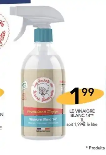 Stokomani LE VINAIGRE BLANC 14°* 1L offre