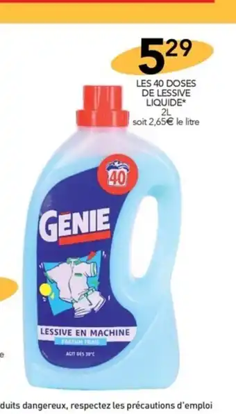 Stokomani LES 40 DOSES DE LESSIVE LIQUIDE* offre
