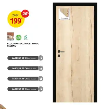 BLOC-PORTE COMPLET WOOD FEELING