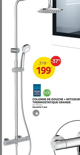COLONNE DE DOUCHE + MITIGEUR THERMOSTATIQUE GRANDE