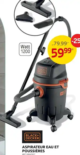 ASPIRATEUR EAU ET POUSSIÈRES