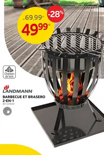 BARBECUE ET BRASERO 2-EN-1