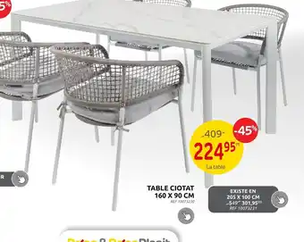 TABLE CIOTAT