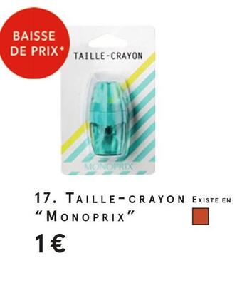 Monoprix Monoprix taille-crayon offre