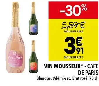 Supeco Cafe de paris vin mousseux offre