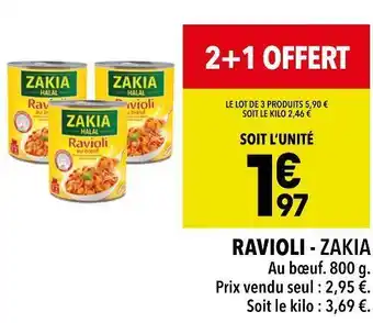 Zakia ravioli