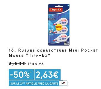 Monoprix Tipp-ex rubans correcteurs mini pocket mouse offre