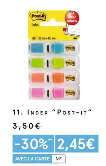 Monoprix Post-it index offre