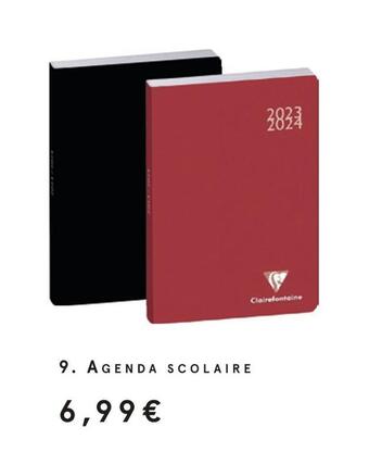 Monoprix Clairefontaine agenda scolaire offre