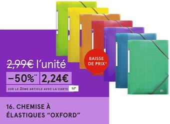 Monoprix Oxford chemise à élastiques offre