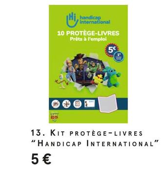 Monoprix Handicap international kit protège-livres offre