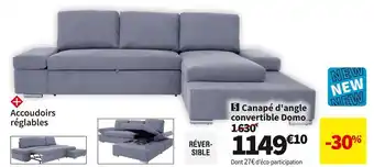 Conforama Canape d'angle convertible domo offre