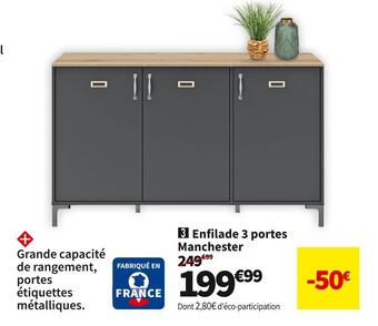 Conforama Enfilade 3 portes manchester offre
