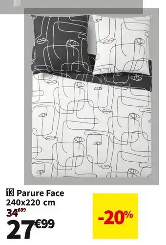 Conforama Parure face 240x220 cm offre