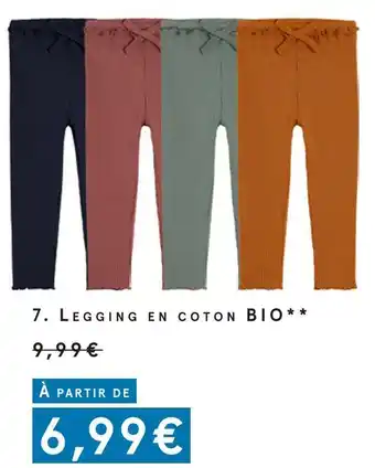 Monoprix Legging en coton bio offre