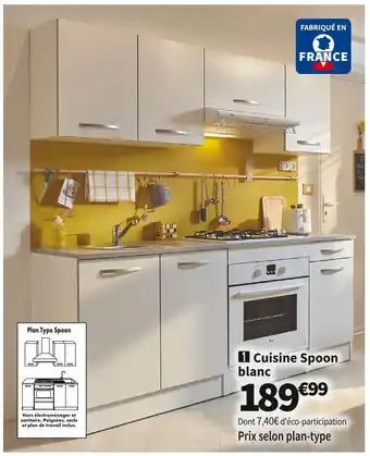Conforama Cuisine spoon blanc offre