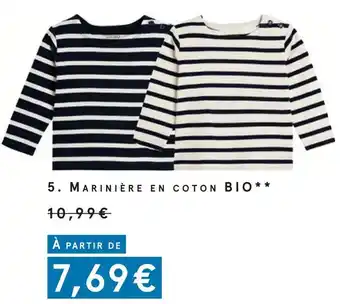 Marinière en coton bio