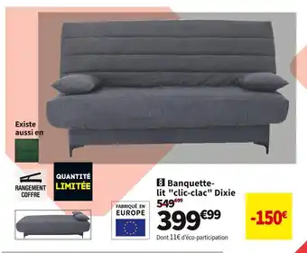 Conforama Banquette-lit clic-clac dixie offre