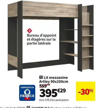 Conforama Lit mezzanine 90x200cm. offre
