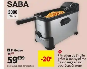 Conforama Saba friteuse frv2000 offre