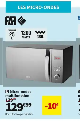Conforama Micro-ondes multifonction far moc25m offre
