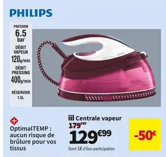 Conforama Philips centrale vapeur gc7842/40 offre